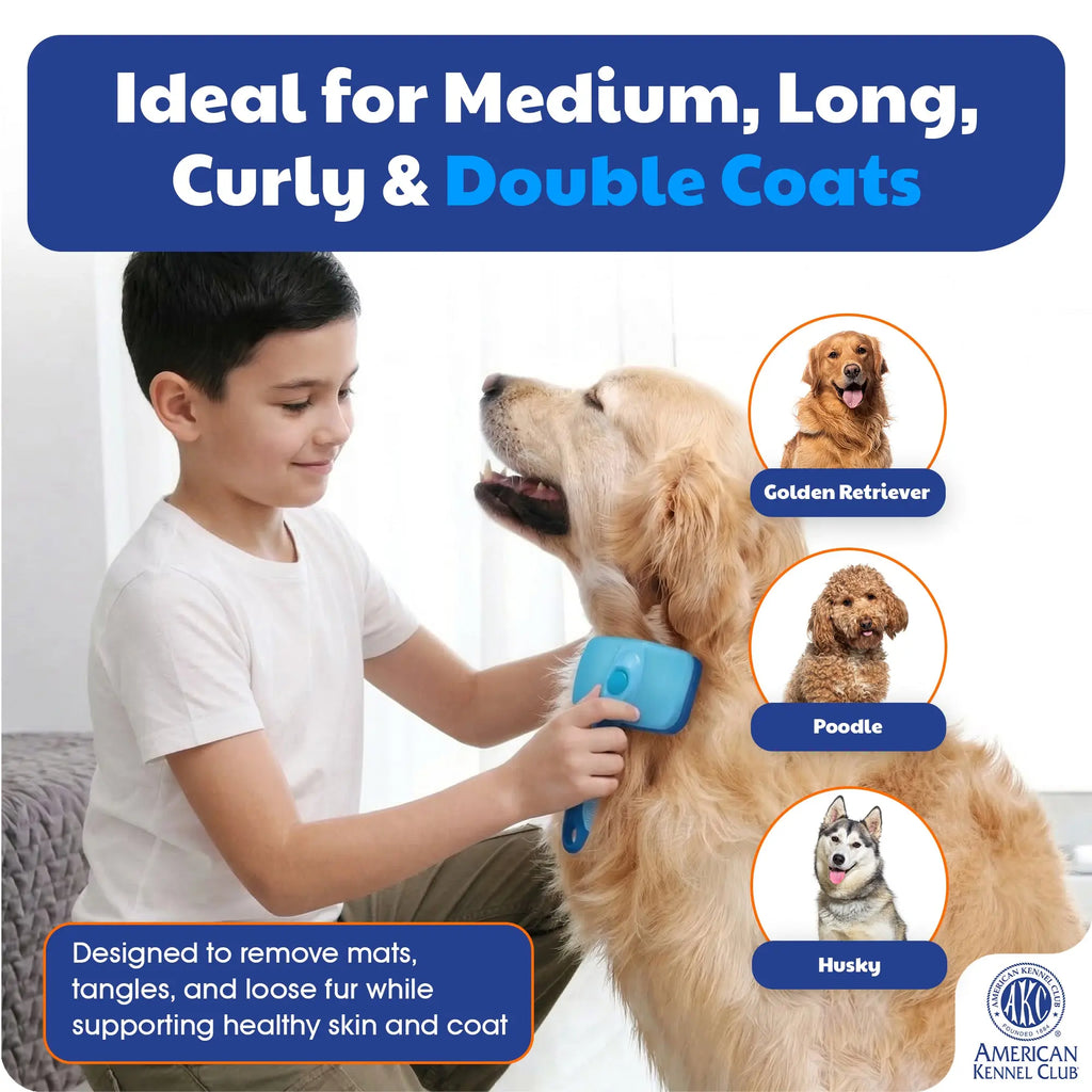 Self-Cleaning Slicker Brush for Pets