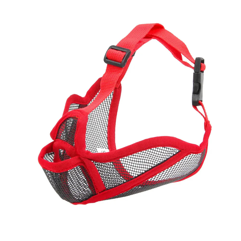 Dog Muzzle, Breathable Pitbull Muzzle, Adjustable Secure Fit, Prevents Biting & Accidental Eating, Perfect for French Bulldogs, American Bullies & Short-Snouted Breeds, Durable Mesh Dog Mouth Cover for Training, Walking & Grooming, Anti-Chew Dog Snout Gua