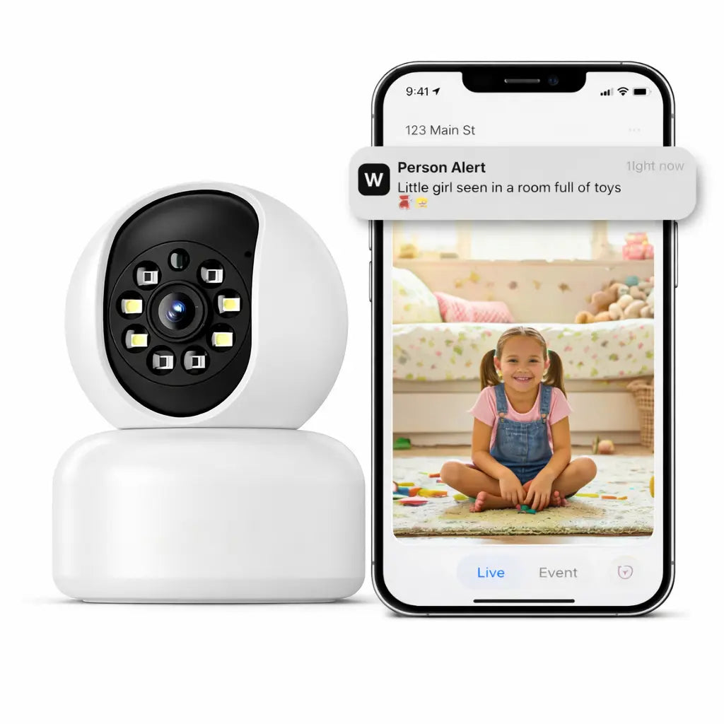Hawkray Smart Pet Monitor for Multi-Pet Homes | 360° Coverage | 3MP 2K HD Resolution | AI Pet Recognition | Two-Way Audio and Home Security Features