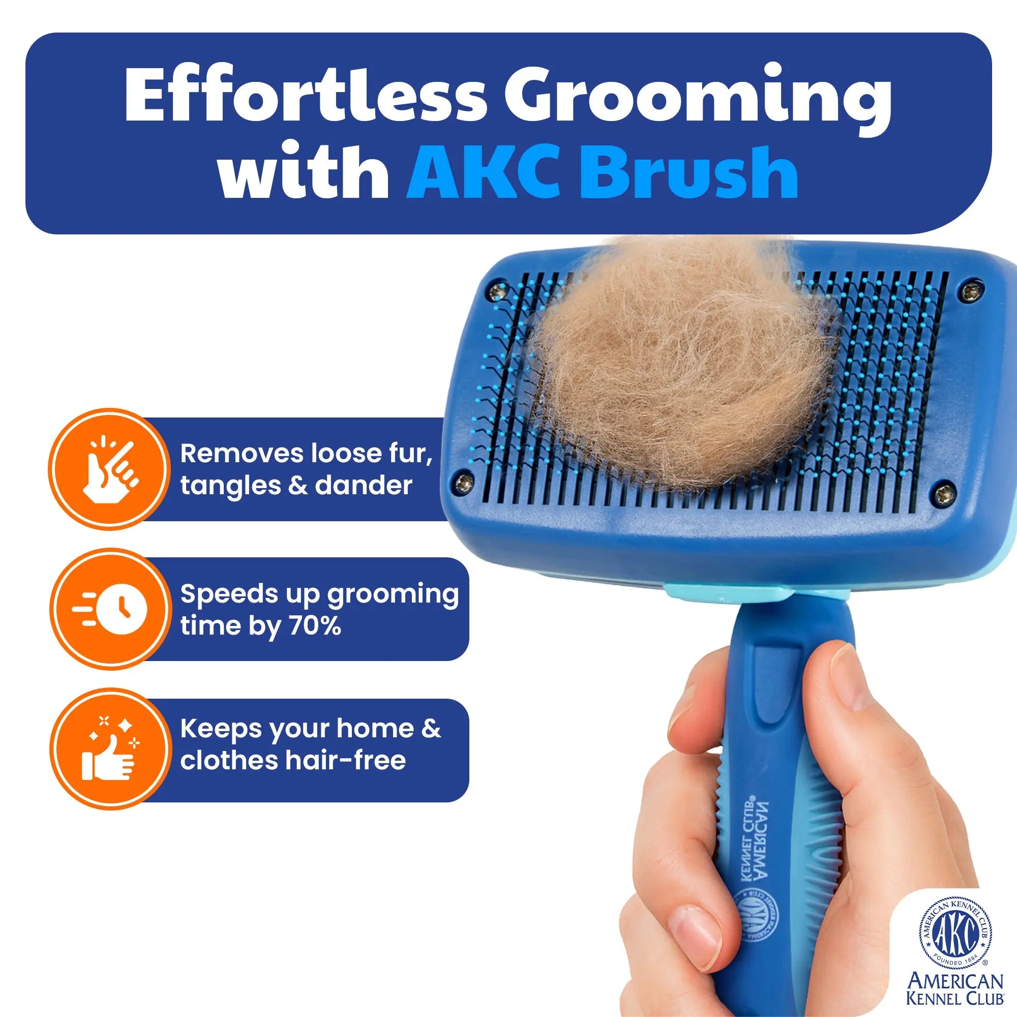 Self-Cleaning Slicker Brush for Pets