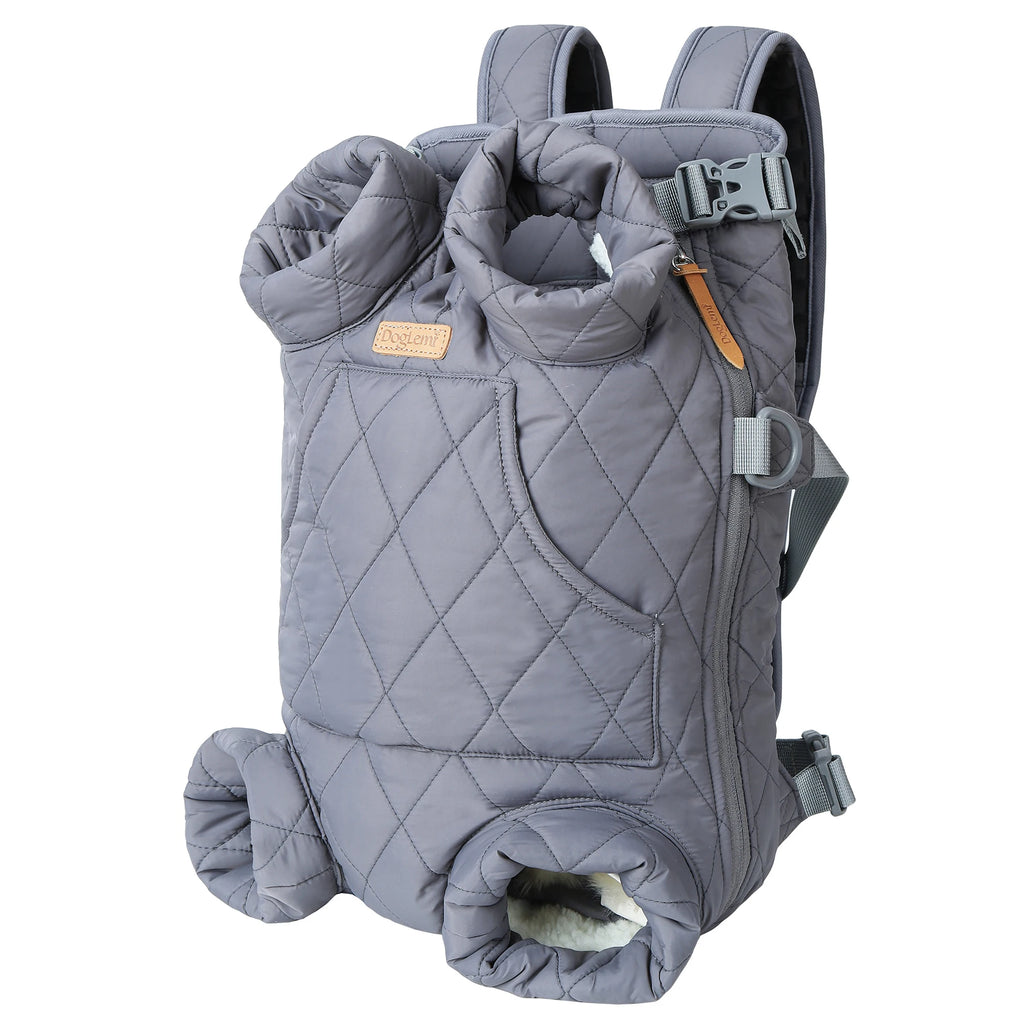Winter Pet Backpack Carrier for Small Dogs and Cats - Insulated, Hands-Free, Windproof Travel Bag