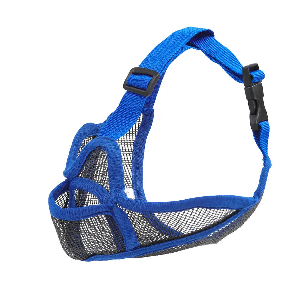 Dog Muzzle, Breathable Pitbull Muzzle, Adjustable Secure Fit, Prevents Biting & Accidental Eating, Perfect for French Bulldogs, American Bullies & Short-Snouted Breeds, Durable Mesh Dog Mouth Cover for Training, Walking & Grooming, Anti-Chew Dog Snout Gua