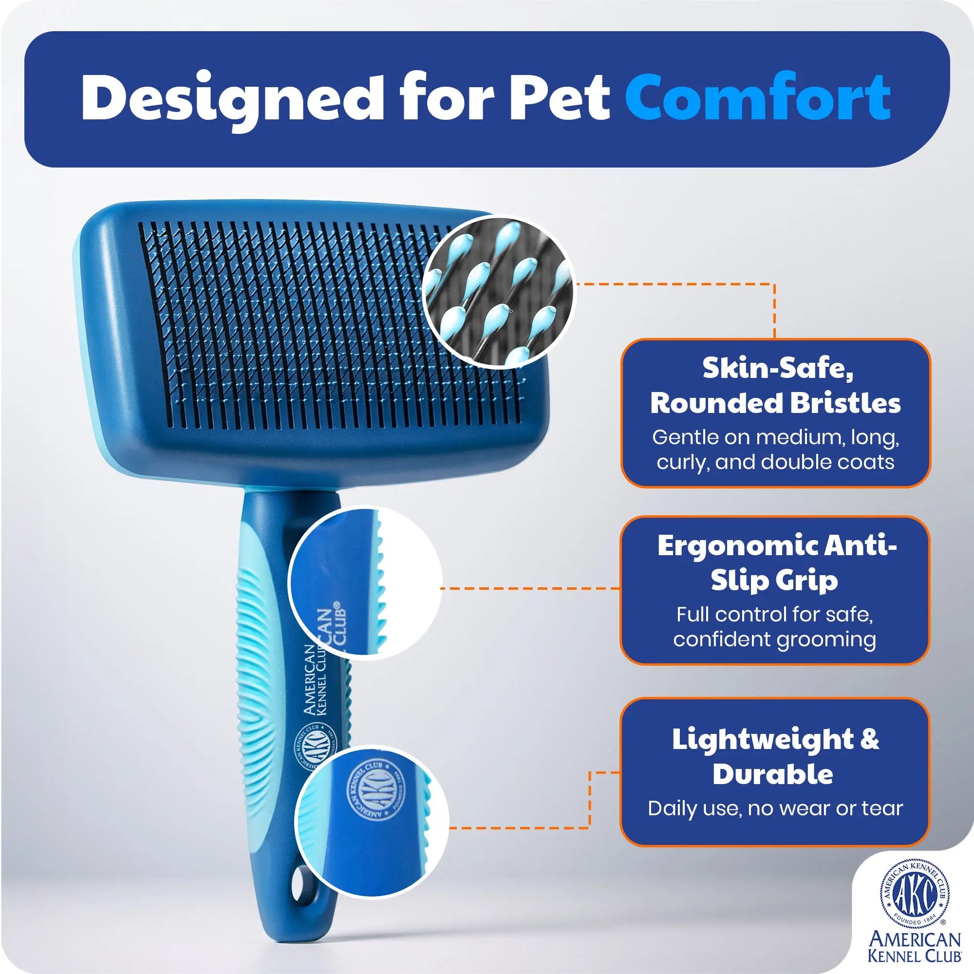 Self-Cleaning Slicker Brush for Pets