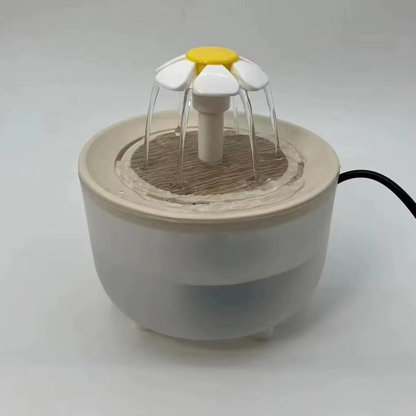 Automatic USB Electric Cat Water Fountain with Filtered Recirculation - 1200ml Capacity